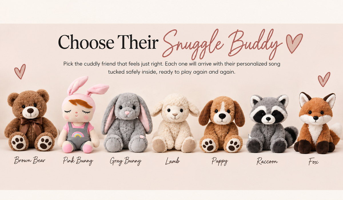 Personalized Snuggle Buddy + Custom Song